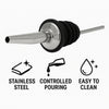 BAR BUTLER FREE FLOW POURERS ST STEEL 6 PACK