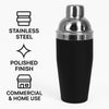 BAR BUTLER COCKTAIL SHAKER SOFT TOUCH FINISH BLACK, 750ML