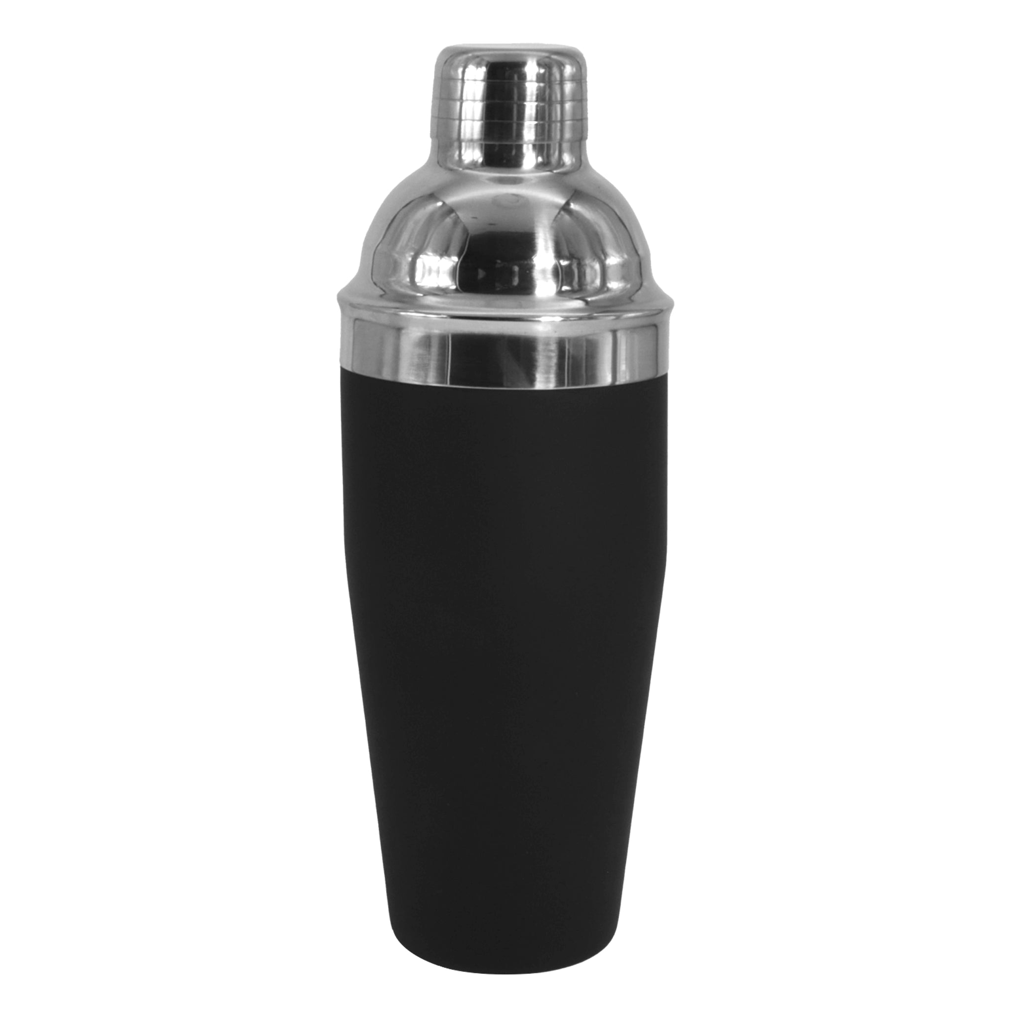 BAR BUTLER COCKTAIL SHAKER SOFT TOUCH FINISH BLACK, 750ML