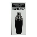 BAR BUTLER COCKTAIL SHAKER SOFT TOUCH FINISH BLACK, 750ML