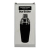 BAR BUTLER COCKTAIL SHAKER SOFT TOUCH FINISH BLACK, 750ML