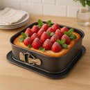 REGENT BAKEWARE SPRINGFORM SQUARE NON STICK CAKE PAN, (280X280X65MM)