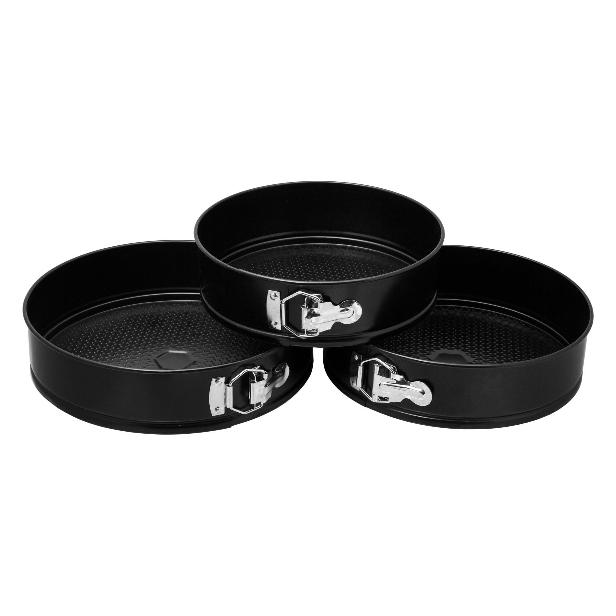 REGENT BAKEWARE SPRINGFORM ROUND NON STICK CAKE PANS 3PK, 240 l 260 l 280MM DIAX70MM