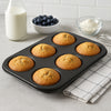 REGENT BAKEWARE MUFFIN PAN 6 CUP, 265X185MM