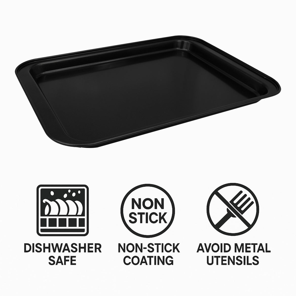 REGENT BAKEWARE BAKING TRAY RECT. MEDIUM, 372X256MM