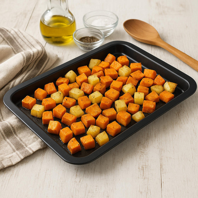 REGENT BAKEWARE BAKING TRAY RECT. MEDIUM, (372X256X16MM)