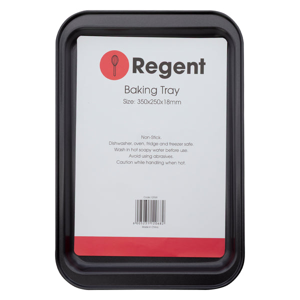 REGENT BAKEWARE BAKING TRAY RECT. MEDIUM, (372X256X16MM)
