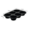 REGENT BAKEWARE JUMBO MUFFIN PAN 6 CUP, 320X215MM