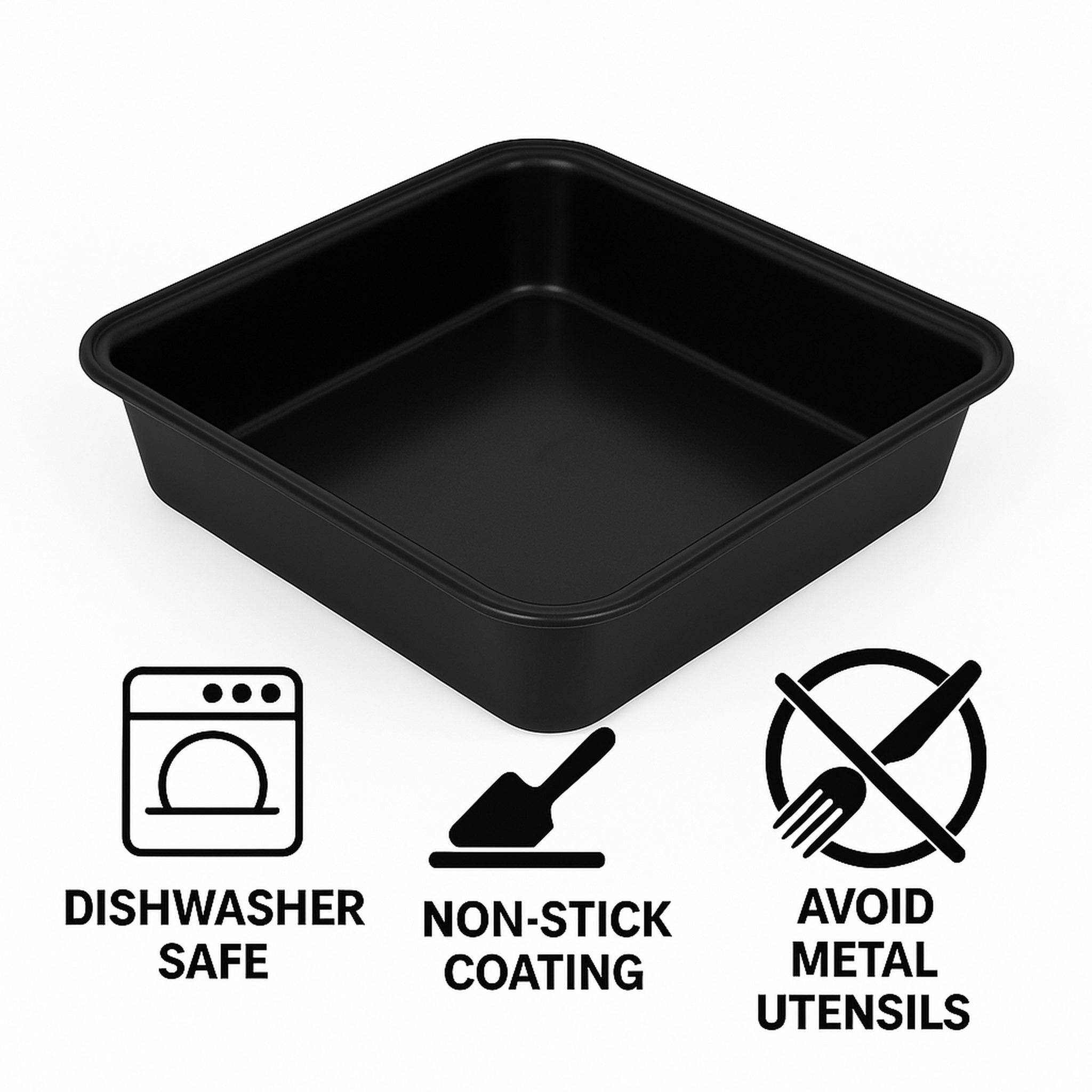 REGENT BAKEWARE CAKE PAN SQUARE, 230X220MM