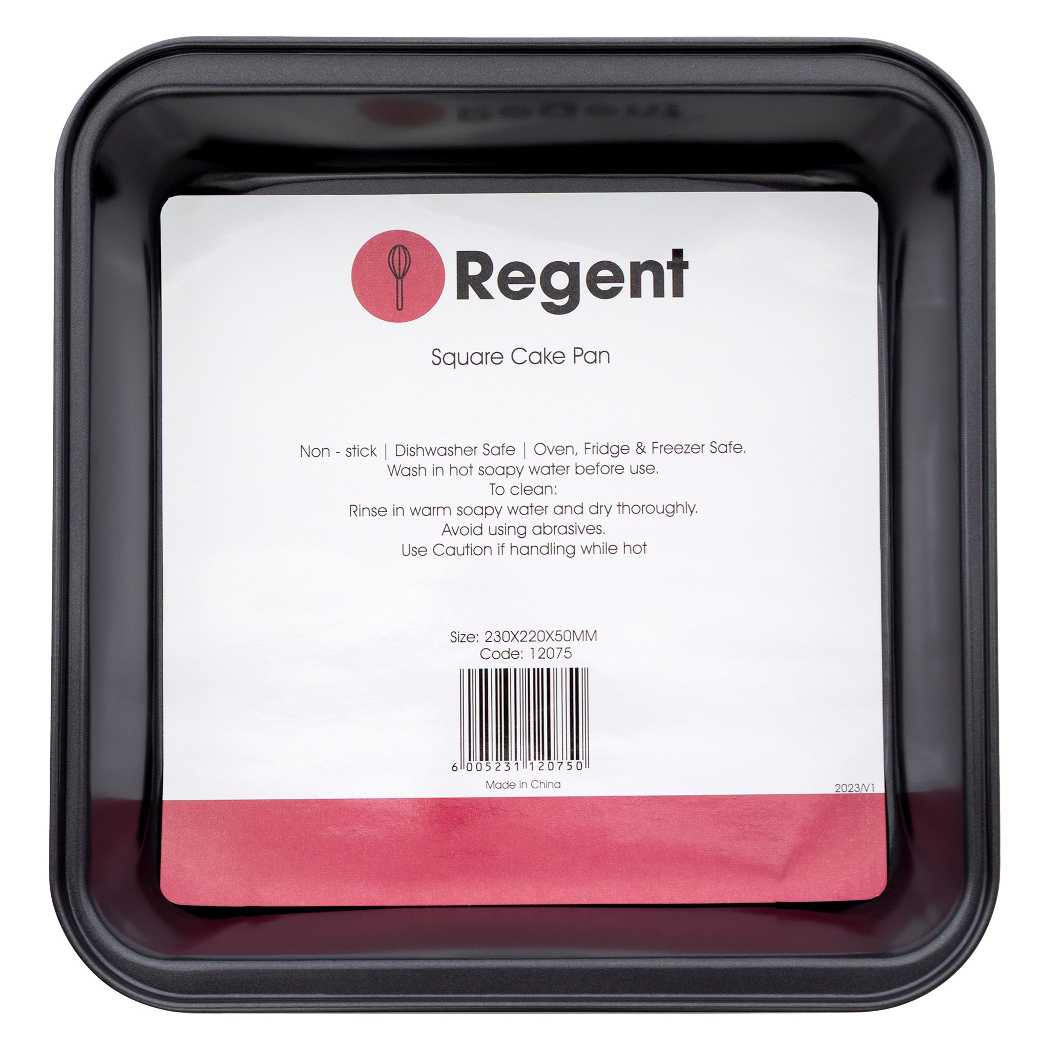 REGENT BAKEWARE CAKE PAN SQUARE, 230X220MM