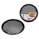 REGENT BAKEWARE PIZZA CRISPING PAN CARBON STEEL NON STICK COATED, 325MM DIA