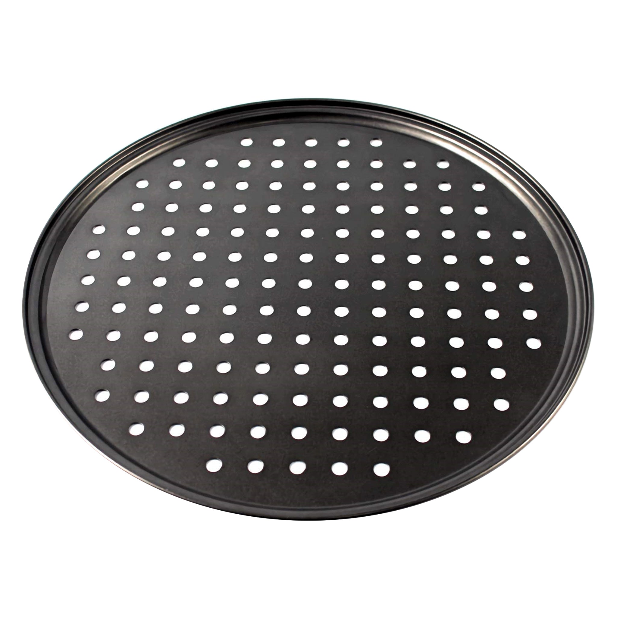 REGENT BAKEWARE PIZZA CRISPING PAN CARBON STEEL NON STICK COATED, 325MM DIA