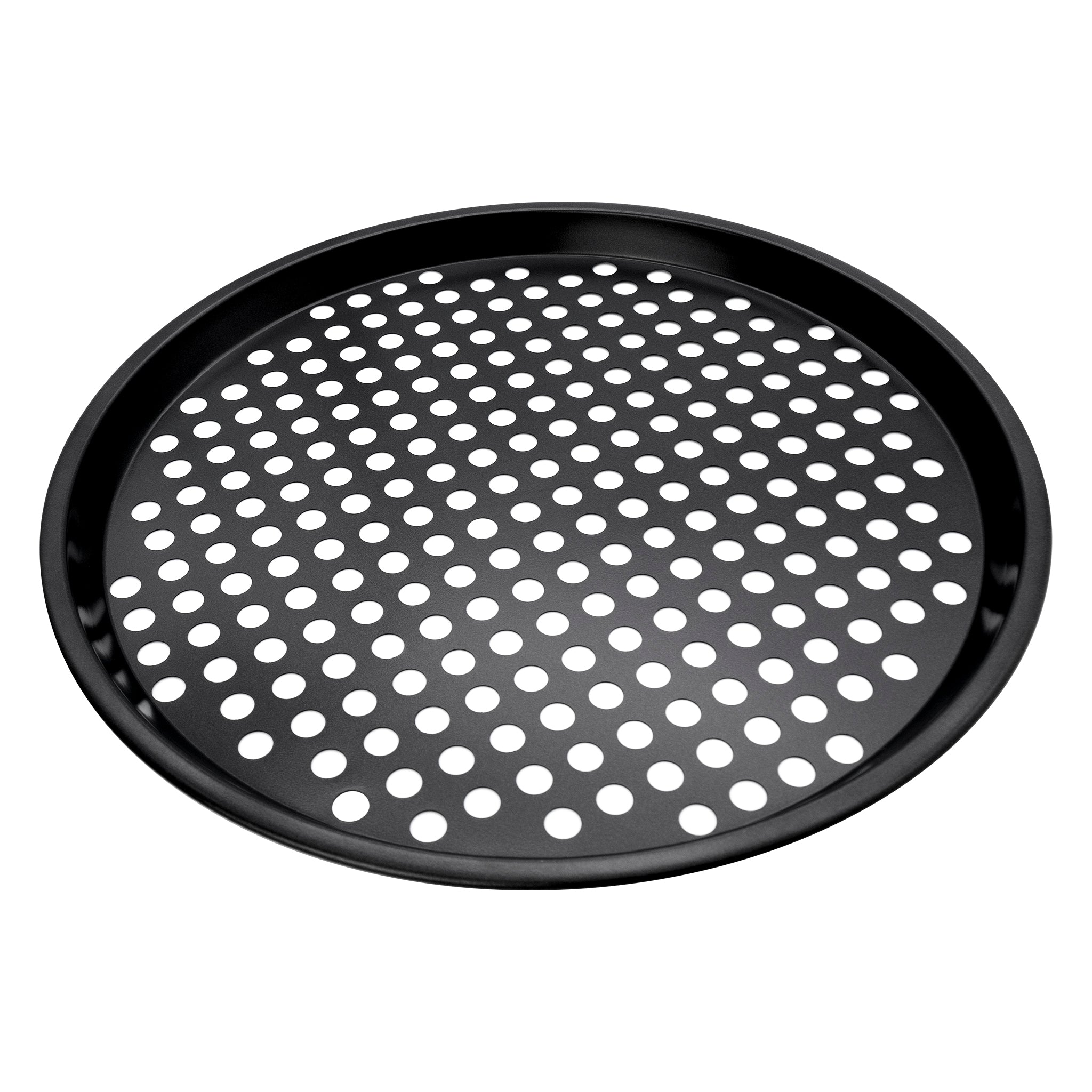 REGENT BAKEWARE PIZZA CRISPING PAN CARBON STEEL NON STICK COATED, 325MM DIA