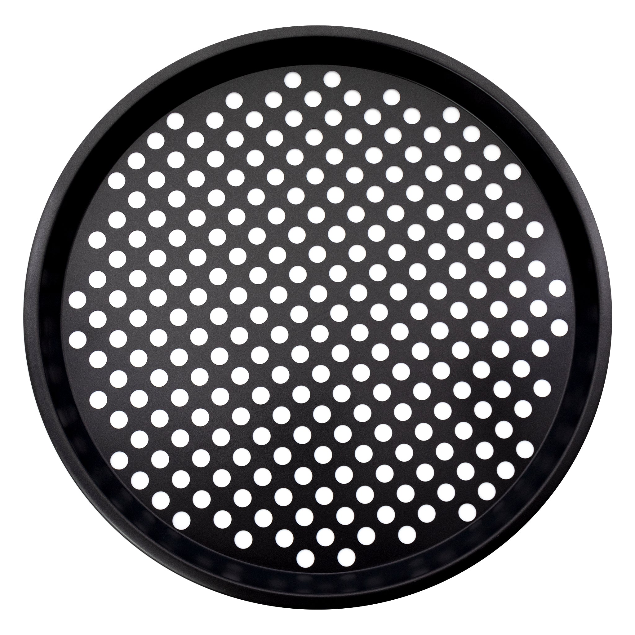 REGENT BAKEWARE PIZZA CRISPING PAN CARBON STEEL NON STICK COATED, 325MM DIA