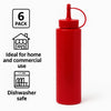 REGENT ROUND PLASTIC SAUCE BOTTLE RED 6PK, 250ML
