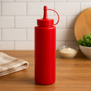 REGENT ROUND PLASTIC SAUCE BOTTLE RED 6PK, 250ML