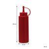 REGENT ROUND PLASTIC SAUCE BOTTLE RED 6PK, 250ML