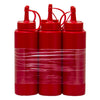 REGENT ROUND PLASTIC SAUCE BOTTLE RED 6PK, 250ML