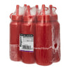 REGENT ROUND PLASTIC SAUCE BOTTLE RED 6PK, 250ML