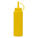 REGENT ROUND PLASTIC SAUCE BOTTLE YELLOW 6 PACK, 250ML (50MM DIAX180MM)