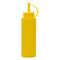 REGENT ROUND PLASTIC SAUCE BOTTLE YELLOW 6 PACK, 250ML (50MM DIAX180MM)