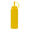 REGENT ROUND PLASTIC SAUCE BOTTLE YELLOW 6 PACK, 250ML (50MM DIAX180MM)