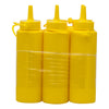 REGENT ROUND PLASTIC SAUCE BOTTLE YELLOW 6PK, 250ML