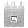 REGENT ROUND PLASTIC SAUCE BOTTLE WHITE 6PK, 250ML