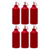 REGENT ROUND PLASTIC SAUCE BOTTLE RED 6K, 1LT