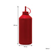 REGENT ROUND PLASTIC SAUCE BOTTLE RED 6 PACK, (1LT)