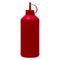 REGENT ROUND PLASTIC SAUCE BOTTLE RED 6 PACK, (1LT)