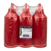 REGENT ROUND PLASTIC SAUCE BOTTLE RED 6K, 1LT
