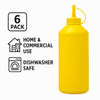 REGENT ROUND PLASTIC SAUCE BOTTLE YELLOW 6PK, 1LT