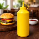 REGENT ROUND PLASTIC SAUCE BOTTLE YELLOW 6PK, 1LT