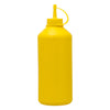 REGENT ROUND PLASTIC SAUCE BOTTLE YELLOW 6PK, 1LT