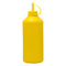 REGENT ROUND PLASTIC SAUCE BOTTLE YELLOW 6 PACK, (1LT)