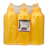 REGENT ROUND PLASTIC SAUCE BOTTLE YELLOW 6PK, 1LT