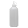 REGENT ROUND PLASTIC SAUCE BOTTLE WHITE 6PK, 1LT