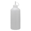 REGENT ROUND PLASTIC SAUCE BOTTLE WHITE 6 PACK, (1LT)