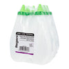 REGENT PLASTIC FLAT SQUEEZE BOTTLE OPAQUE WITH GREEN WITCH HAT CAP 6PK, 500ML