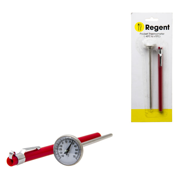 REGENT POCKET THERMOMETER -10DEG. C TO +110 DEG. C