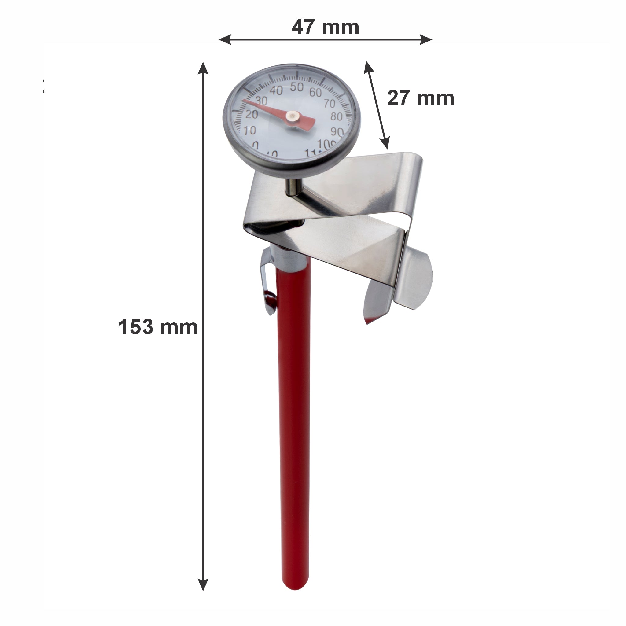 REGENT POCKET THERMOMETER -10DEG. C TO +110 DEG. C WITH COVER AND CLIP