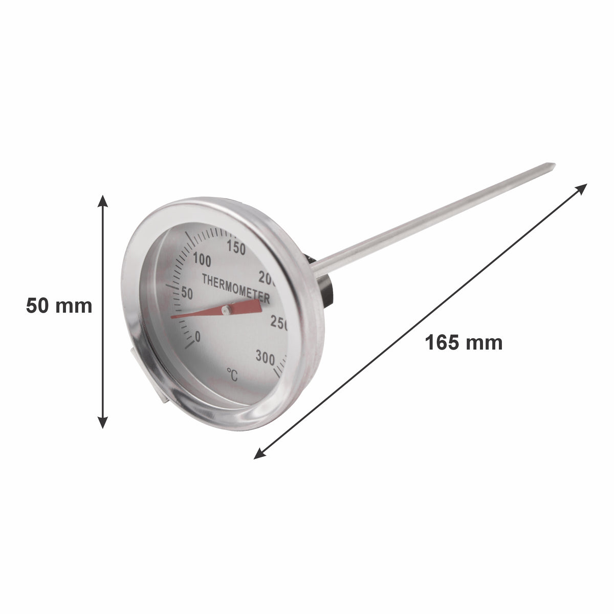 REGENT MEAT THERMOMETER 0 DEG C TO +300 DEG. C WITH CLIP