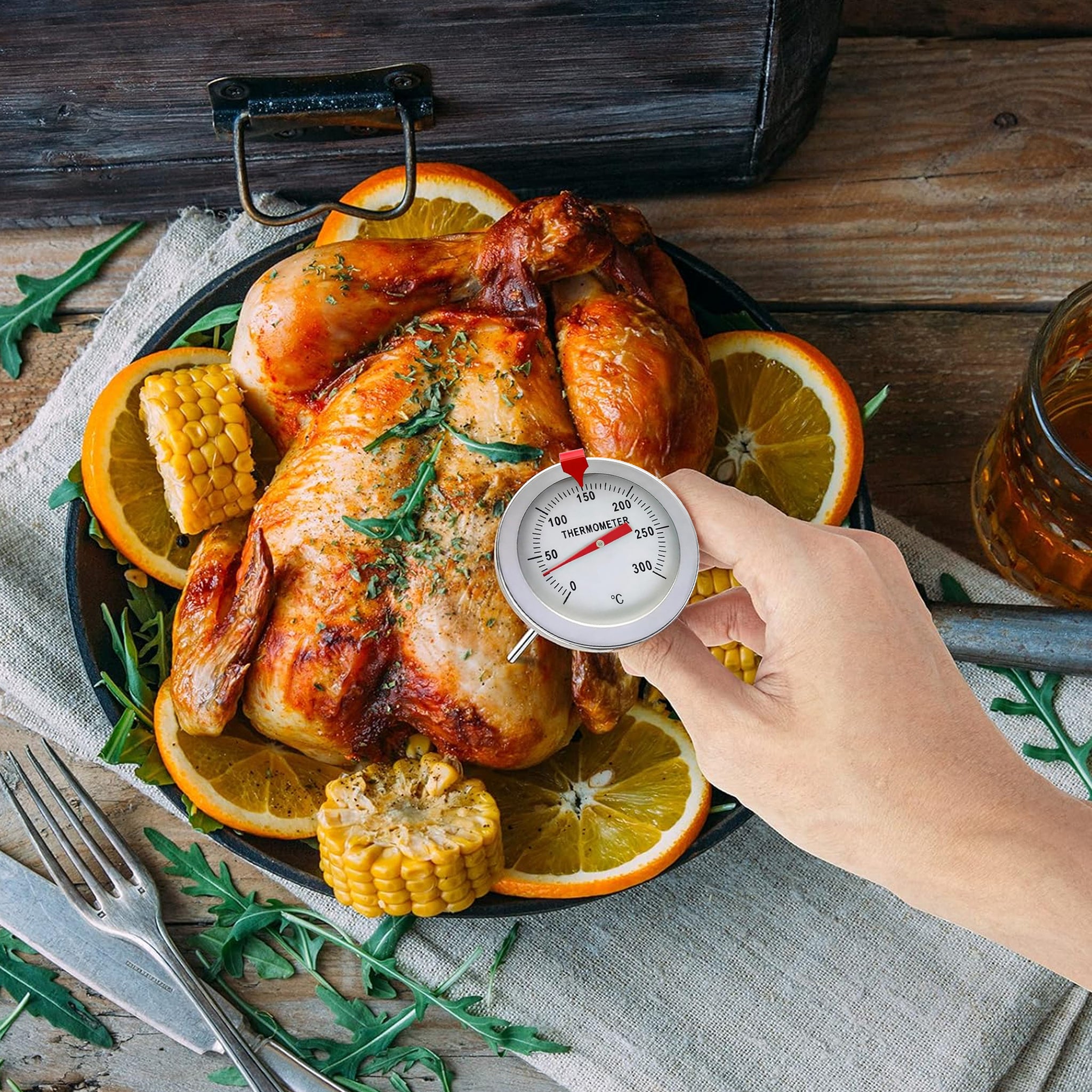 REGENT MEAT THERMOMETER 0 DEG C TO +300 DEG. C WITH CLIP