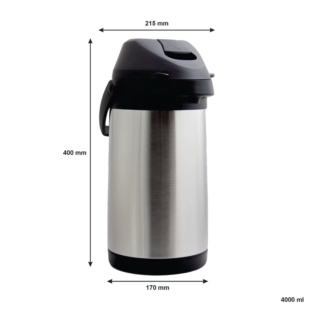 REGENT VACUUM AIRPOT DOUBLE WALL PUMP ACTION ST STEEL, 4LT