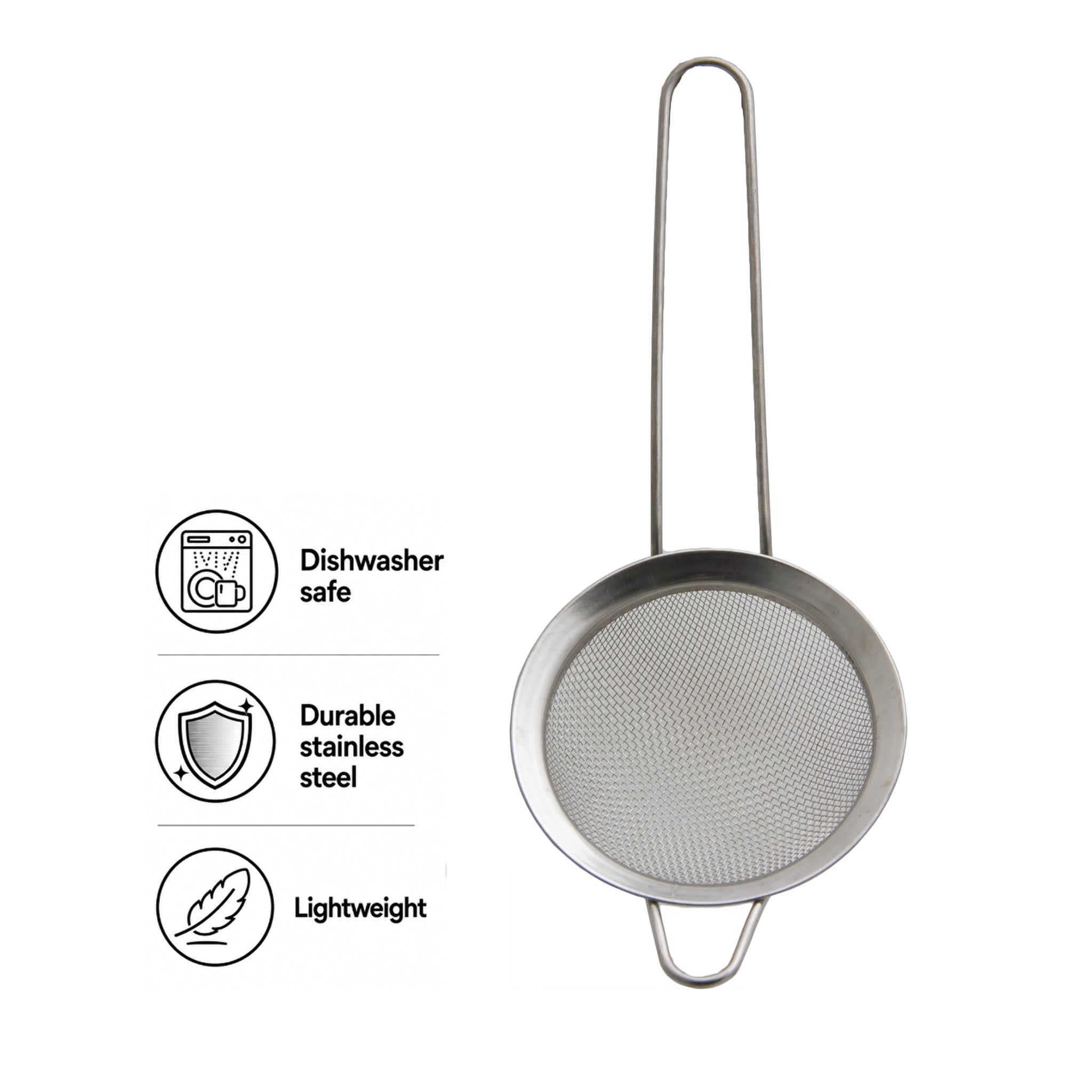 REGENT TEA STRAINER STAINLESS STEEL, 80MM DIA