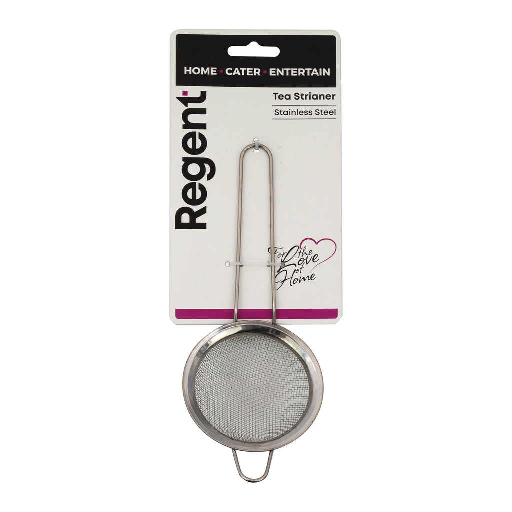 REGENT TEA STRAINER STAINLESS STEEL, 80MM DIA