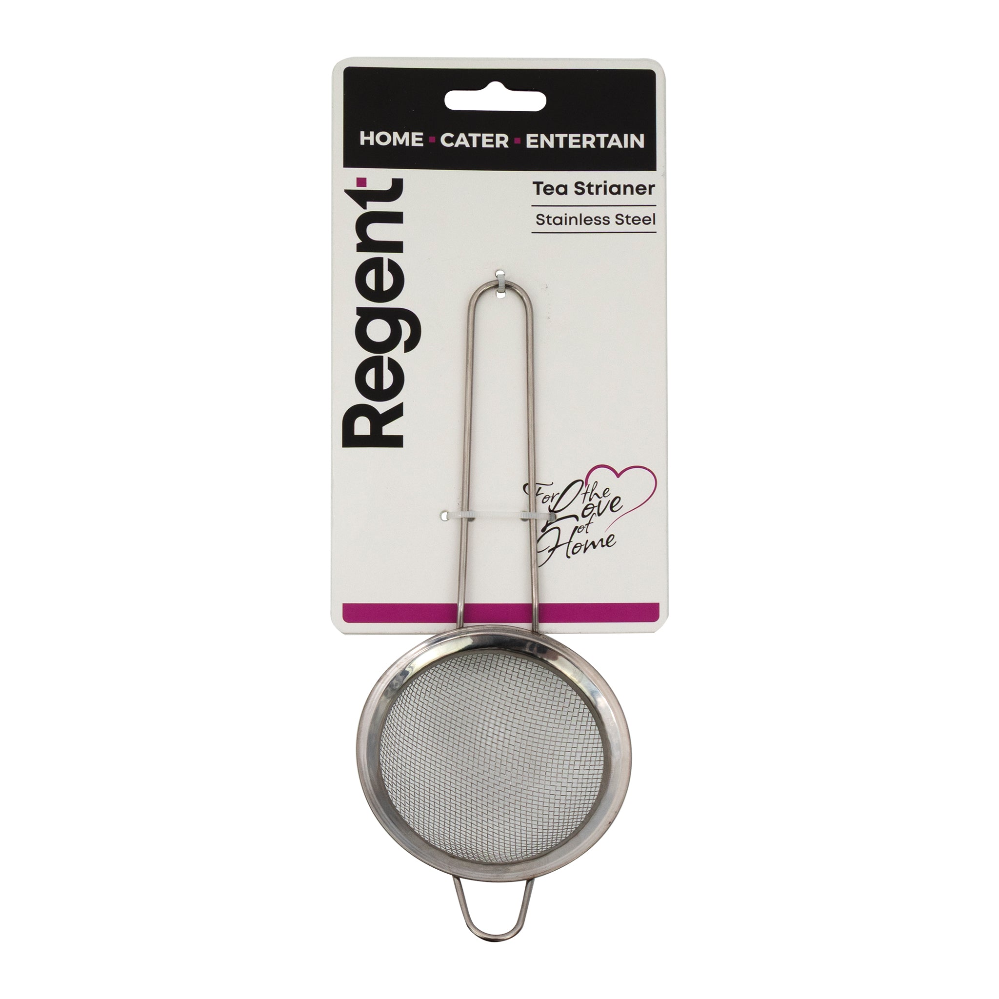 REGENT TEA STRAINER STAINLESS STEEL, 80MM DIA