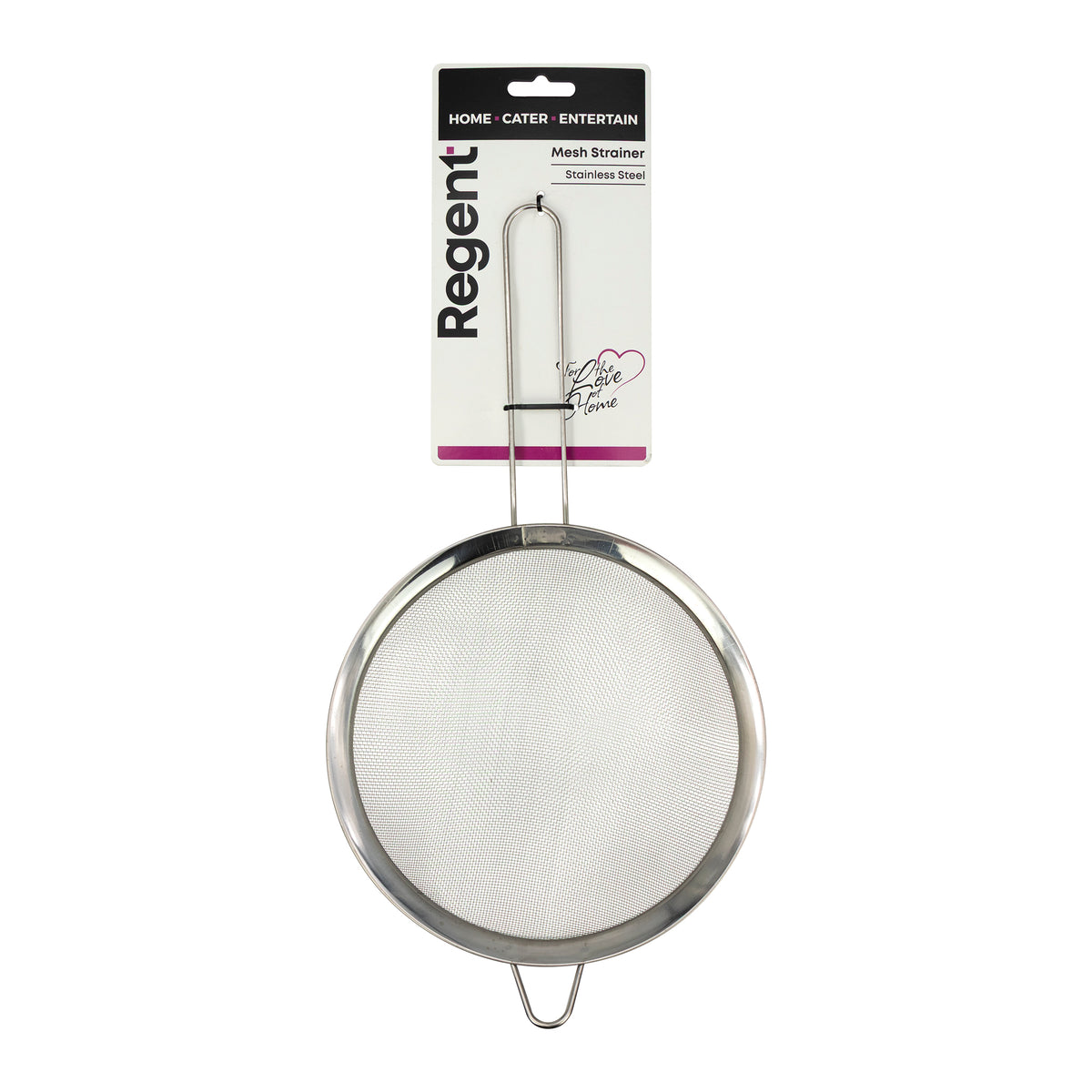 REGENT STRAINER STAINLESS STEEL, 200MM DIA