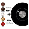 REGENT COFFEE AIRTIGHT STORAGE CANISTER STAINLESS STEEL BLACK, 1.5L
